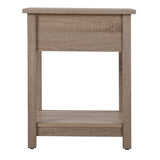 Salem 1-drawer and Shelf Wooden Nightstand