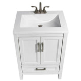 Salerno 25 in. Bath Vanity with Cultured Marble Vanity Top