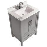 Salerno 25 in. Bath Vanity with Cultured Marble Vanity Top