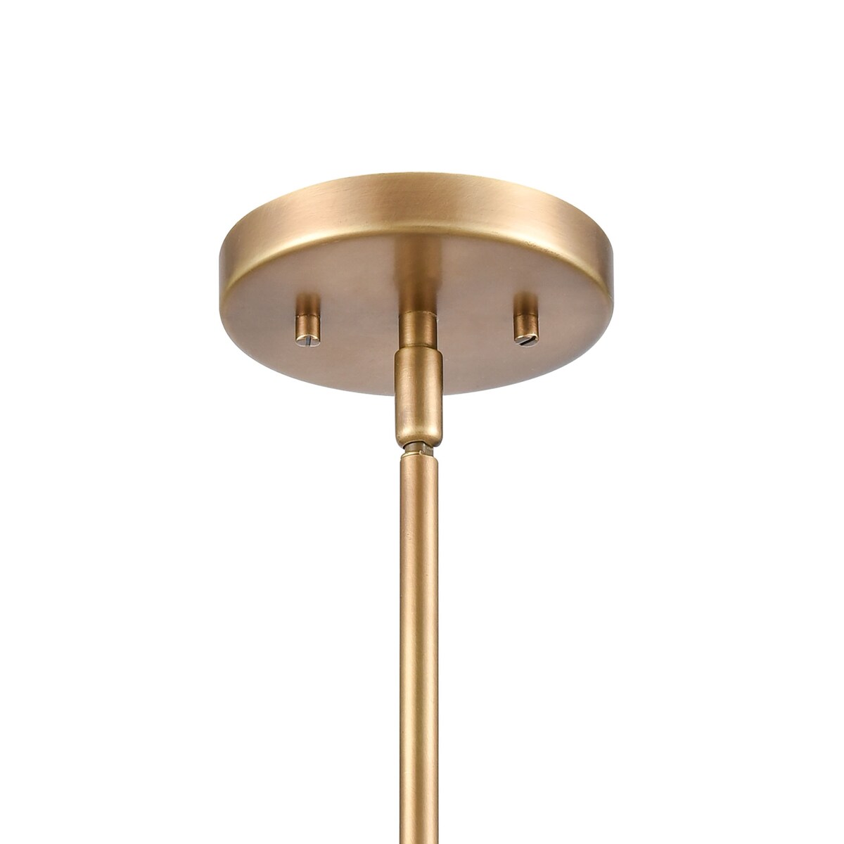 Salient 1-Light mini pendant in Natural Brass