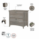 Salinas 3-piece Desk, Cabinet, and Bookcase Set by Bush Furniture