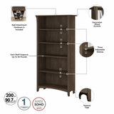 Salinas 3-piece Desk, Cabinet, and Bookcase Set by Bush Furniture