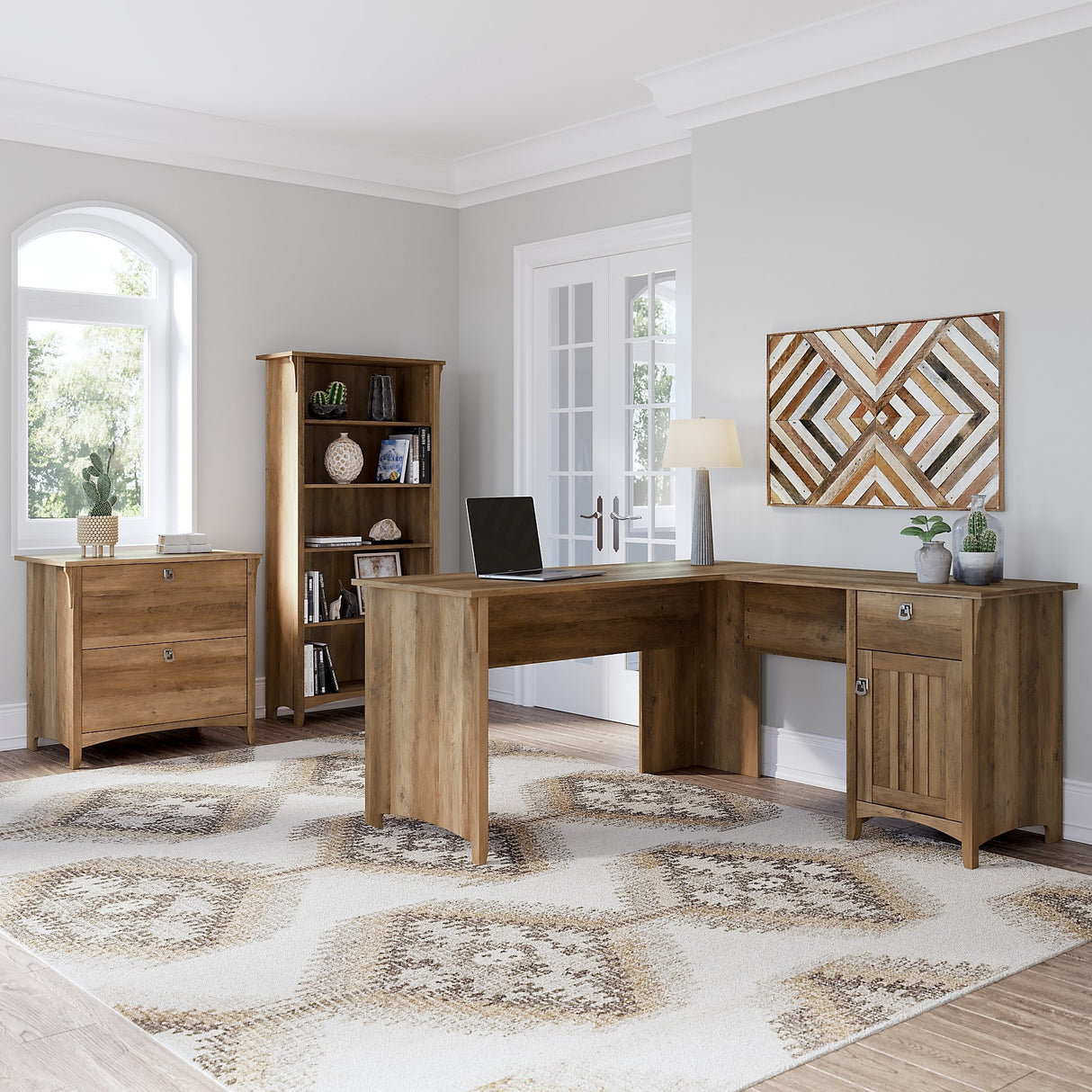 Salinas 3-piece Desk, Cabinet, and Bookcase Set by Bush Furniture