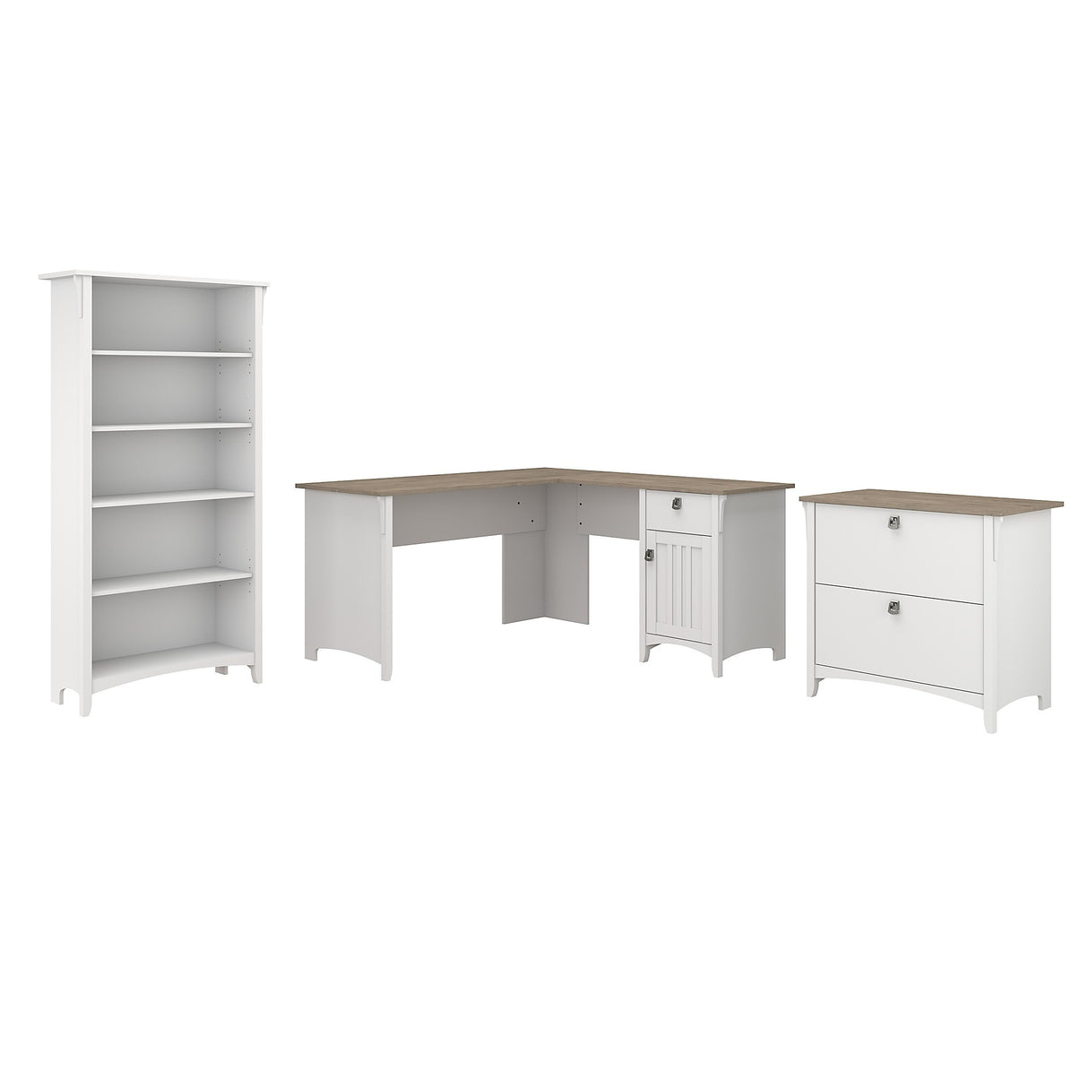 Salinas 3-piece Desk, Cabinet, and Bookcase Set by Bush Furniture