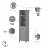 Salinas Tall Bathroom Storage Cabinet by Bush Furniture