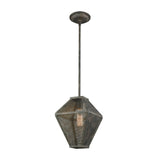 Salisbury Malted Rust Metal Mesh 1-light Pendant - Grey