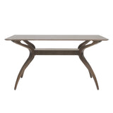 Salli Natural Finish Wood Dining Table by Christopher Knight Home - 59.00" L x 35.50" W x 30.50" H