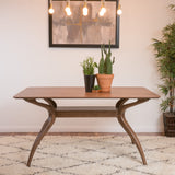 Salli Natural Finish Wood Dining Table by Christopher Knight Home - 59.00" L x 35.50" W x 30.50" H