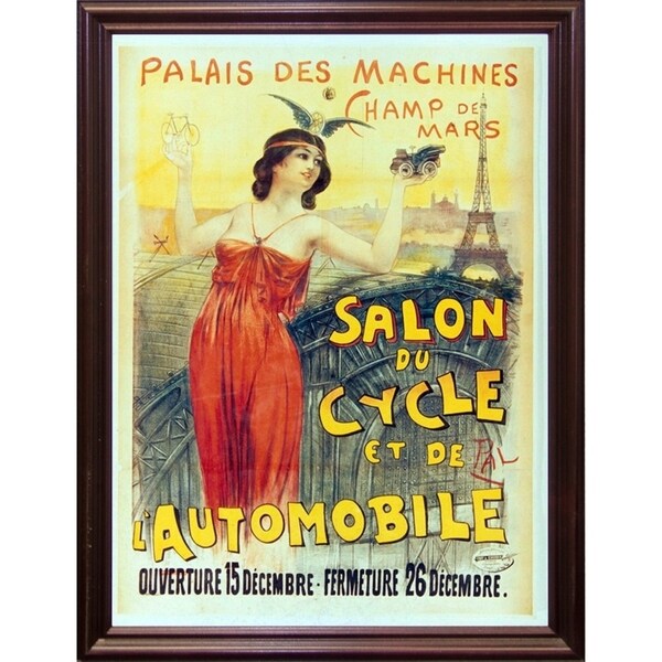Salon Du Cycle-VINAPP130095 Framed Print 20"x14.75" by Vintage Apple Collection