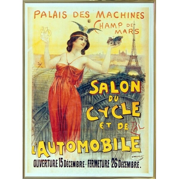 Salon Du Cycle-VINAPP130095 Framed Print 20"x14.75" by Vintage Apple Collection