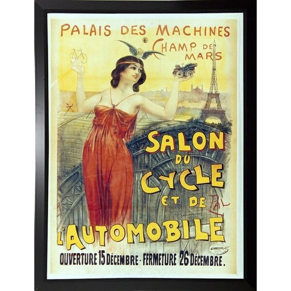 Salon Du Cycle-VINAPP130095 Framed Print 20"x14.75" by Vintage Apple Collection