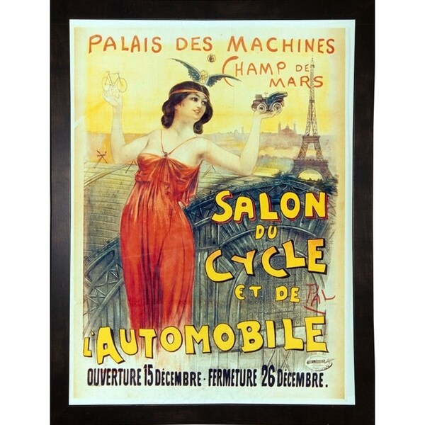 Salon Du Cycle-VINAPP130095 Framed Print 20"x14.75" by Vintage Apple Collection