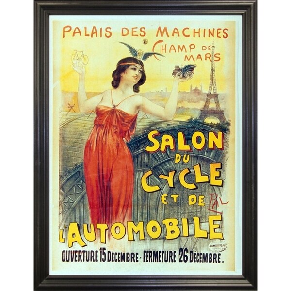 Salon Du Cycle-VINAPP130095 Framed Print 20"x14.75" by Vintage Apple Collection