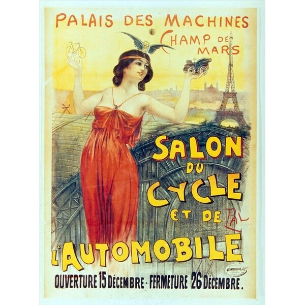 Salon Du Cycle-VINAPP130095 Framed Print 20"x14.75" by Vintage Apple Collection