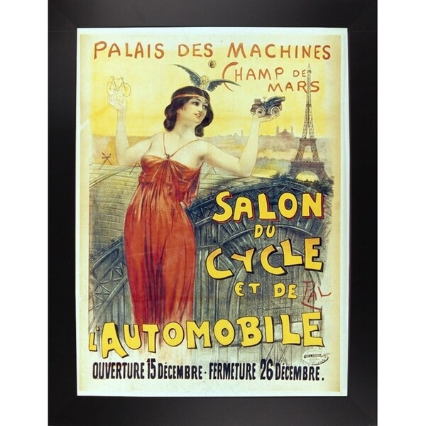 Salon Du Cycle-VINAPP130095 Framed Print 20"x14.75" by Vintage Apple Collection
