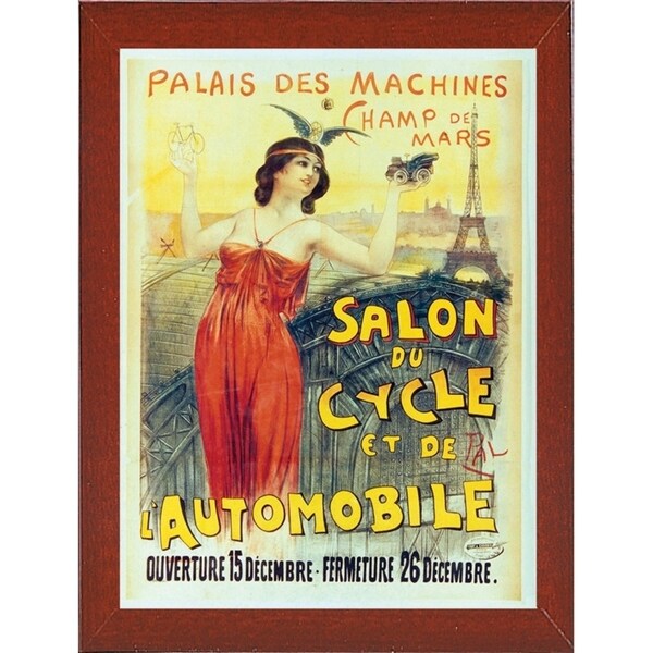Salon Du Cycle-VINAPP130095 Framed Print 20"x14.75" by Vintage Apple Collection