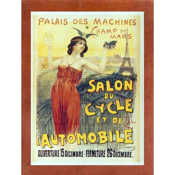 Salon Du Cycle-VINAPP130095 Framed Print 20"x14.75" by Vintage Apple Collection