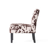 Saloon Contemporary Fabric Slipper Accent Chair (Set of 2) by Christopher Knight Home