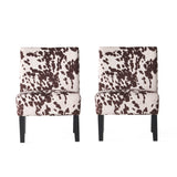 Saloon Contemporary Fabric Slipper Accent Chair (Set of 2) by Christopher Knight Home