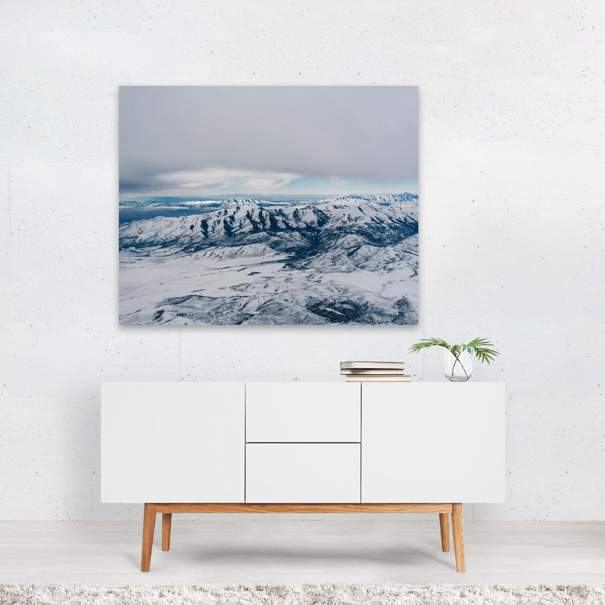 Salt Lake City Utah Over Utah IV Photography Aerial Art Print/Poster