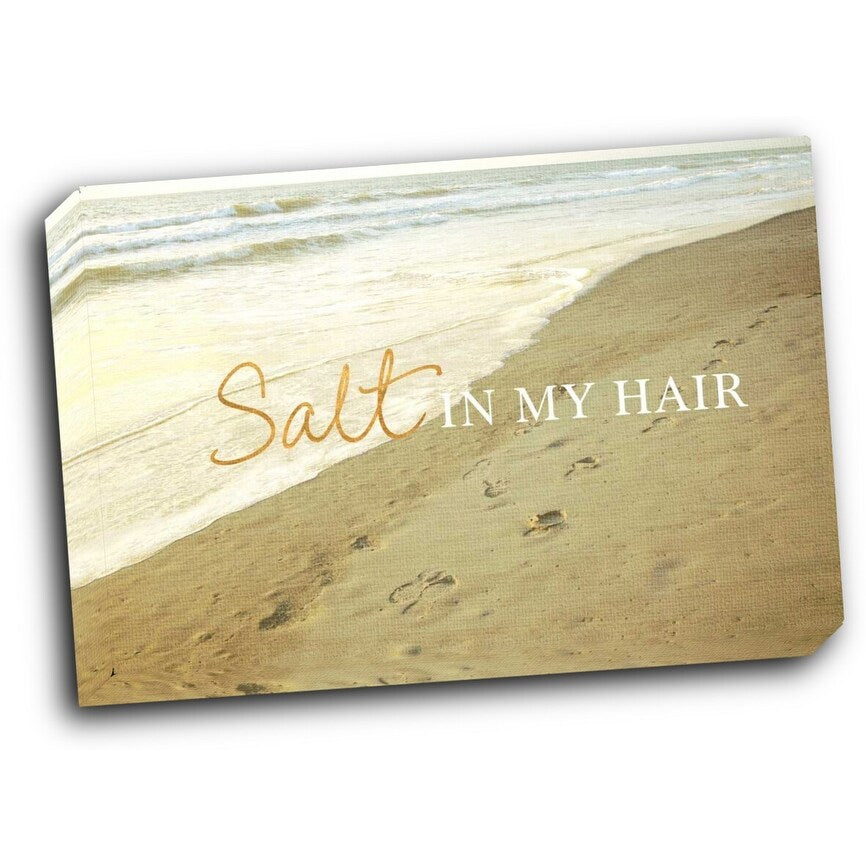 Salt in my Hair 20x16 Gallery Wrapped Stretched Canvas