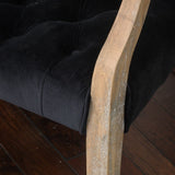 Kessler Contemporary Velvet Tufted Dining Arm Chair by Christopher Knight Home - 40"h x 23.5"w x 22.2"d