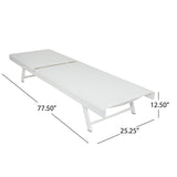 Salton Outdoor Aluminum Chaise Lounge with Mesh Seating (Set of 2) by Christopher Knight Home