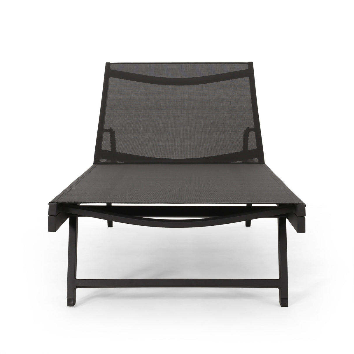 Salton Outdoor Aluminum Chaise Lounge with Mesh Seating (Set of 2) by Christopher Knight Home