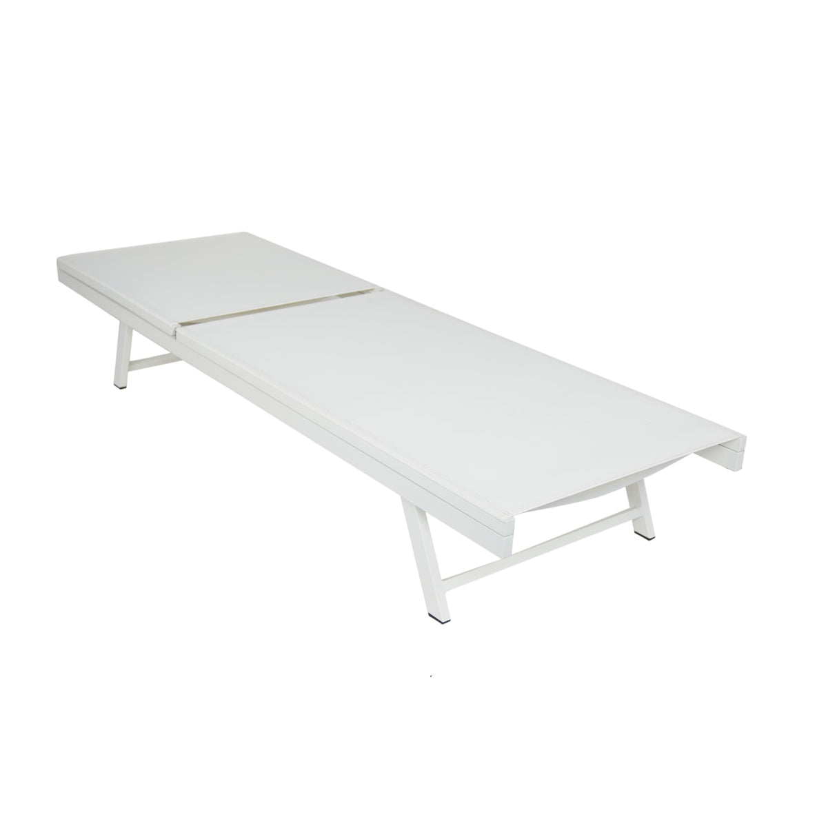Salton Outdoor Aluminum Chaise Lounge with Mesh Seating (Set of 2) by Christopher Knight Home