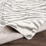 Livabliss Salvado Plush Zebra Stripe Area Rug
