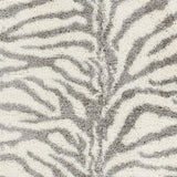 Livabliss Salvado Plush Zebra Stripe Area Rug