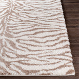 Livabliss Salvado Plush Zebra Stripe Area Rug