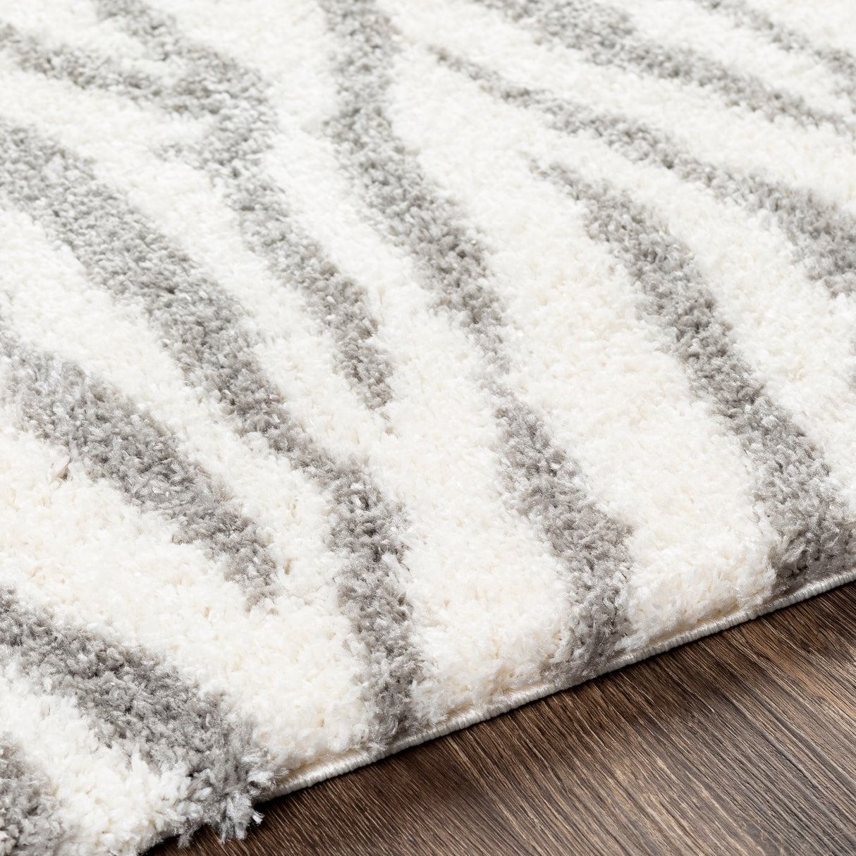 Livabliss Salvado Plush Zebra Stripe Area Rug