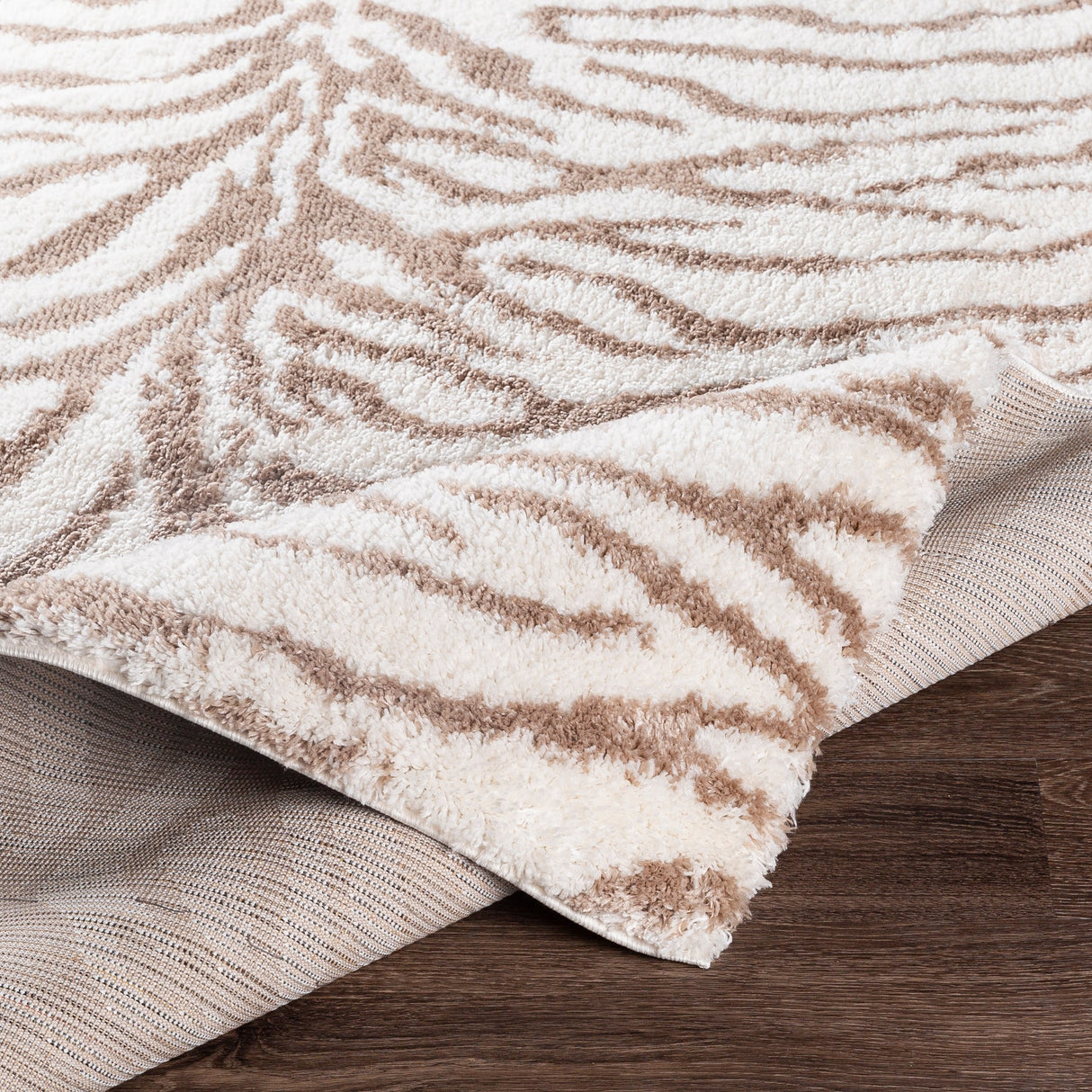 Livabliss Salvado Plush Zebra Stripe Area Rug