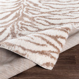 Livabliss Salvado Plush Zebra Stripe Area Rug