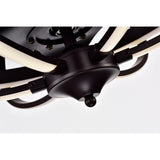 Samaire Brown 26-inch Reversible LED Ceiling Fan with Remote