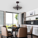 Samaire Brown 26-inch Reversible LED Ceiling Fan with Remote