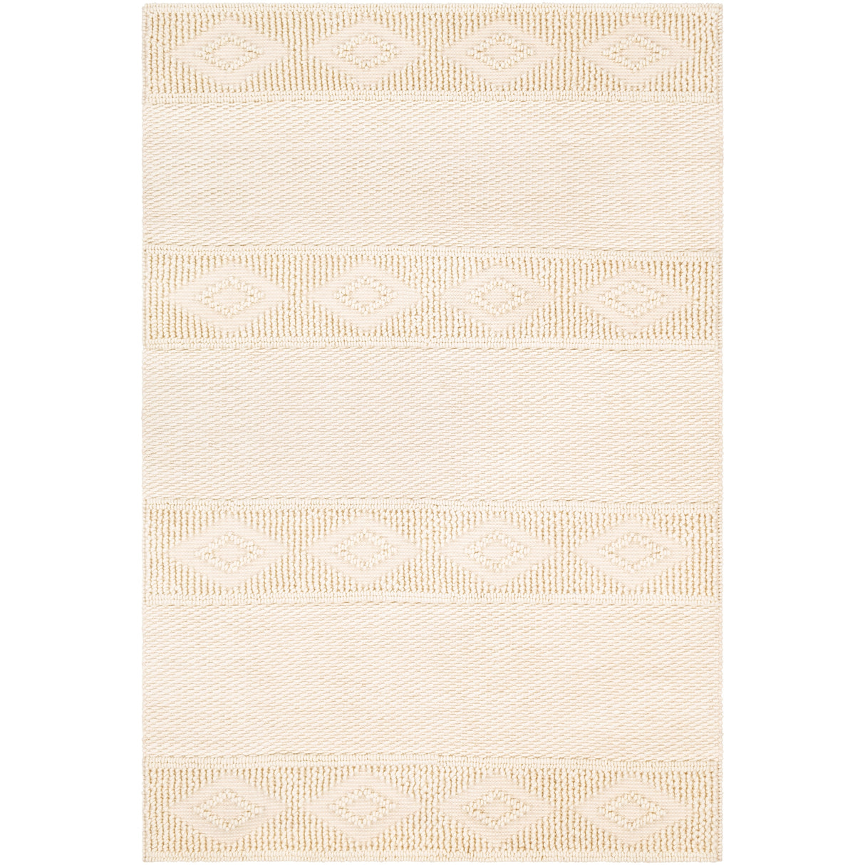 Samara Hand Woven Farmhouse Wool Area Rug