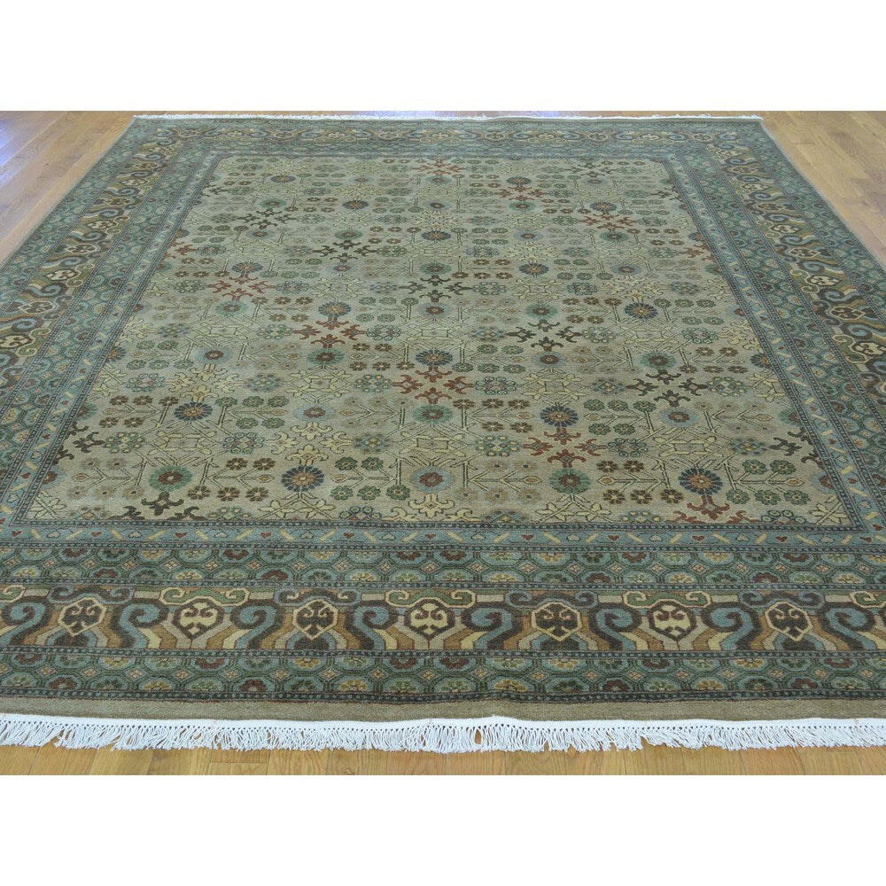 Samarkand With Pomegranate Design Hand Knotted Oriental Rug
