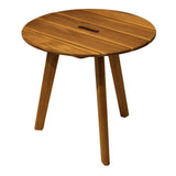 Samera Round Teak Accent Table