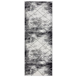 Samos Collection Distressed Trellis Area Rug