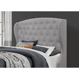 Samuel Upholstered Wingback Platform Bed