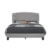 Samuel Upholstered Wingback Platform Bed
