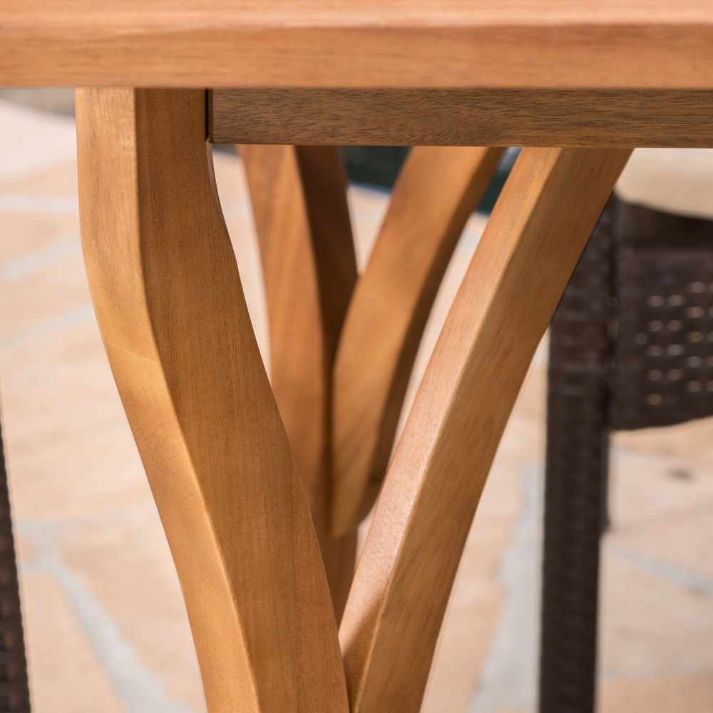 San Andres Outdoor 7-piece Rectangle Dining Set by Christopher Knight Home