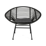 San Antonio Outdoor Woven Faux Rattan Chairs with Cushions (Set of 2) by Christopher Knight Home