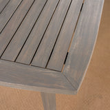 San Blas Outdoor 5 Piece Wood and Wicker Dining Set by Christopher Knight Home