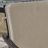 San Outdoor Aluminum Dining Chairs with Cushions (Set of 2) by Christopher Knight Home