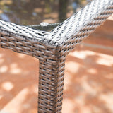 San Pico Outdoor Rectangle Wicker Tempered Glass Dining Table by Christopher Knight Home - 64.2"W x 33.85"D x 29.52"H