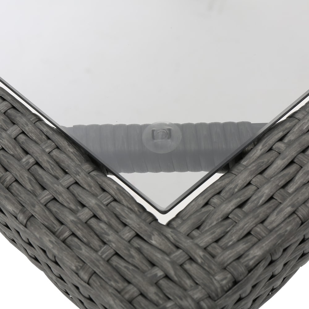 San Pico Outdoor Wicker Square Dining Table by Christopher Knight Home - 34.00"L x 34.00"W x 30.00"H