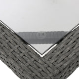San Pico Outdoor Wicker Square Dining Table by Christopher Knight Home - 34.00"L x 34.00"W x 30.00"H